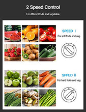 Load image into Gallery viewer, Juicer Machine, 500W Centrifugal Juicer Extractor with Wide Mouth 3” Feed Chute for Fruit Vegetable, Easy to Clean, Stainless Steel, BPA-free, by QCen