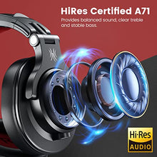 Load image into Gallery viewer, OneOdio A71 Hi-Res Studio Recording Headphones - Wired Over Ear Headphones with SharePort, Professional Monitoring & Mixing Foldable Headphones with Stereo Sound (Red)