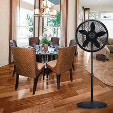 Load image into Gallery viewer, Lasko Elegance & Performance Pedestal Fan, 18 Inch, Black 1827
