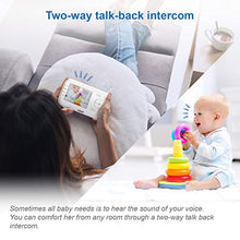Load image into Gallery viewer, VTech VM5463-2 Video Baby Monitor with 5" Screen, Pan Tilt Zoom, Sound Activated Night Light and Vision, Glow on The Ceiling Projection, Multiple Viewing Options, 2 Cameras