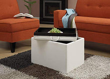 Load image into Gallery viewer, Convenience Concepts Designs4Comfort Accent Storage Ottoman, Ivory