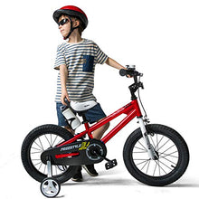 Load image into Gallery viewer, RoyalBaby Kids Bike Boys Girls Freestyle BMX Bicycle with Training Wheels Gifts for Children 12 Inch Red
