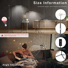 Load image into Gallery viewer, EBEST Led Floor Lamp for Eyelash Extensions Craft Task Lamps Floor Standing Light Adjustable Gooseneck Dimmable lash Light LED Lamp for Eyelash Facial Spa Salon Makeup