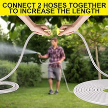 Load image into Gallery viewer, Metal Garden Hose 50FT - Stainless Steel Heavy Duty Water Hose with Metal Nozzle & 8 Function Sprayer, Portable & Lightweight Kink Free Yard Hose, Outdoor Hose