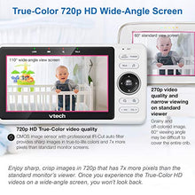 Load image into Gallery viewer, VTech Upgraded Smart WiFi Baby Monitor VM901, 5-inch 720p Display, 1080p Camera, HD NightVision, Fully Remote Pan Tilt Zoom, 2-Way Talk, Free Smart Phone App, Works with iOS, Android