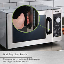 Load image into Gallery viewer, Panasonic NE-1025F Compact Light-Duty Countertop Commercial Microwave Oven with 6-Minute Electronic Dial Control Timer, Bottom Energy Feed, 1000W, 0.8 Cu. Ft. Capacity Silver