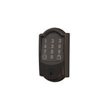 Load image into Gallery viewer, Schlage Encode Smart Wi-Fi Deadbolt with Camelot Trim in Aged Bronze