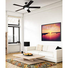 Load image into Gallery viewer, Westinghouse Lighting 7224200 Comet Indoor Ceiling Fan with Light, Matte Black