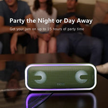 Load image into Gallery viewer, Bluetooth Speaker, DOSS SoundBox Pro+ Wireless Pairing Speaker with 24W Stereo Sound, Punchy Bass, IPX6 Waterproof, 15Hrs Playtime, Multi-Colors Lights, for Home,Outdoor-Black