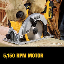 Load image into Gallery viewer, DEWALT 20V MAX Circular Saw, 6-1/2-Inch Blade, 460 MWO Engine, 0-50 Degree Bevel Capability, Bare Tool Only (DCS391B)