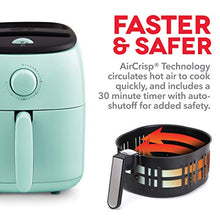 Load image into Gallery viewer, DASH Tasti-Crisp™ Electric Air Fryer Oven Cooker with Temperature Control, Non-Stick Fry Basket, Recipe Guide + Auto Shut Off Feature, 1000-Watt, 2.6Qt, Aqua
