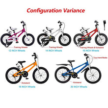 Load image into Gallery viewer, Royalbaby Kids Bikes 12" 14" 16" 18" Avaliable, BMX Freestyle Bikes, Boys Bikes, Girls Bikes, Best Gifts for Kids. (Red, 14 Inch)