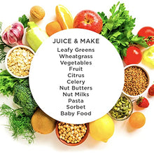 Load image into Gallery viewer, Omega NC800HDS Juicer Juice Extractor and Nutrition System Quiet Motor Slow Masticating Dual-Stage Extraction with Adjustable Settings, 150-Watt, Silver