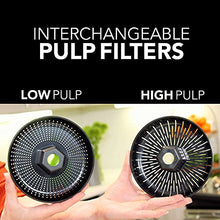 Load image into Gallery viewer, Vinci Hands-Free Electric Citrus Juicer | 1-Button Easy Press Lemon Lime Orange Grapefruit Juice Squeezer Easy to Clean Juicer Machine, Black/Stainless Steel