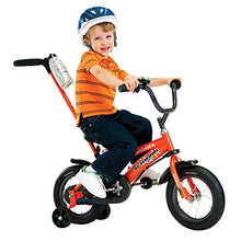 Load image into Gallery viewer, Schwinn Grit Steerable Kids Bike, Boys Beginner Bicycle, 12-Inch Wheels, Training Wheels, Easily Removed Parent Push Handle with Water Bottle Holder, Orange/Black