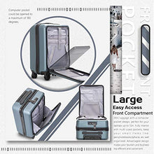 Load image into Gallery viewer, COOLIFE Luggage Suitcase Piece Set Carry On ABS+PC Spinner Trolley with pocket Compartmnet Weekend Bag (Sakura pink, 2-piece Set)