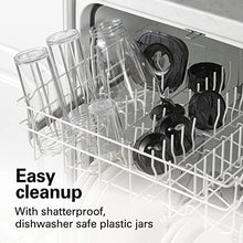 Load image into Gallery viewer, Hamilton Beach Stay or Go Blender with 32oz Jar, 8oz Grinder for Nuts & Spices, and 2 Portable Cups with Drinking Lids for Shakes and Smoothies, BPA Free, Black and Silver (52400)