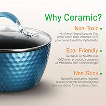 Load image into Gallery viewer, NutriChef Nonstick Cookware Excilon | Home Kitchen Ware Pots & Pan Set with Saucepan, Frying Pans, Cooking Pots, Lids, Utensil PTFE/PFOA/PFOS Free, 11 Pcs, Royal Blue