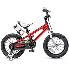 Load image into Gallery viewer, RoyalBaby Kids Bike Boys Girls Freestyle BMX Bicycle with Training Wheels Gifts for Children 12 Inch Red