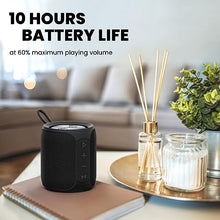 Load image into Gallery viewer, MIATONE Portable Bluetooth Speaker, Wireless IP67 Waterproof Speaker with Subwoofer, 16W Louder Volume, Longer Playtime, Bluetooth 5.0, Dual Pairing, Portable Speaker for Party Beach Camping, Black
