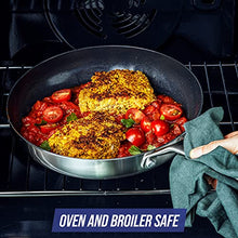 Load image into Gallery viewer, Blue Diamond Cookware Tri-Ply Stainless Steel Ceramic Nonstick, 9.5" and 11" Frying Pan Skillet Set, PFAS-Free, Multi Clad, Induction, Dishwasher Safe, Oven Safe, Silver