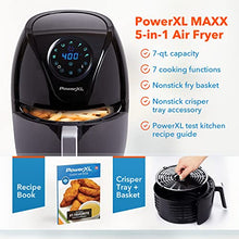 Load image into Gallery viewer, PowerXL Air Fryer 7 QT Maxx Classic, Extra Hot Air Fry, Cook, Crisp, Broil, Roast, Bake, High Gloss Finish, Black (7 Quart) (HF-196DT)