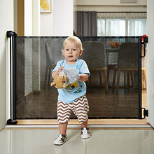 Load image into Gallery viewer, EasyBaby Products Indoor Outdoor Retractable Baby Gate, 33" Tall, Extends up to 55" Wide, Black
