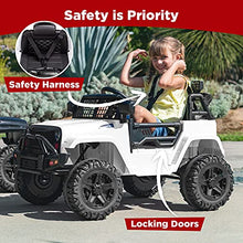 Load image into Gallery viewer, Best Choice Products 12V Kids Ride On Truck Car w/Parent Remote Control, Spring Suspension, LED Lights, AUX Port - White