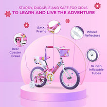 Load image into Gallery viewer, Titan Girl's Flower Princess BMX Bike, Pink, 16-Inch