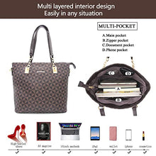Load image into Gallery viewer, 2E-youth Designer Purses And Handbags For Women Satchel Shoulder Bag Tote Bag For Work Clutch Purses (5pcs brown)