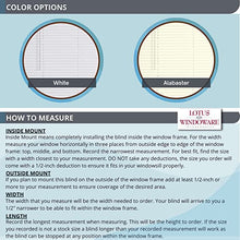 Load image into Gallery viewer, LOTUS & WINDOWARE Cordless 1" Vinyl Mini Blind 13" Wide x 72" Long, White (MLX1372WH)