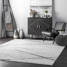 Load image into Gallery viewer, nuLOOM Contemporary Thigpen Area Rug, 5' x 8', Grey