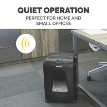 Load image into Gallery viewer, Fellowes Powershred 12C15 12-Sheet Crosscut Paper Shredder for Office and Home with Safety Lock, Black 4014401