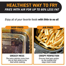 Load image into Gallery viewer, Gourmia Air Fryer Oven Digital Display 7 Quart Large AirFryer Cooker 12 Touch Cooking Presets, XL Air Fryer Basket 1700w Power Multifunction GAF716 Black and Stainless Steel Accents FRY FORCE 360°