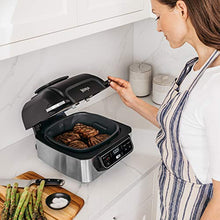 Load image into Gallery viewer, Ninja AG301 Foodi 5-in-1 Indoor Grill with Air Fry, Roast, Bake & Dehydrate, Black/Silver