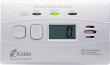 Load image into Gallery viewer, Kidde Carbon Monoxide Detector with 10-Year Battery, Digital Display, 3 LEDs, Replacement Indicator, Peak Level Memory