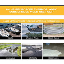 Load image into Gallery viewer, Wayne EEAUP250 1/4 HP Reinforced Thermoplastic Submersible Multi-Use Pump, 1, Black