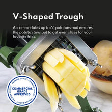 Load image into Gallery viewer, New Star Foodservice 42306 Commercial Grade French Fry Cutter with Suction Feet, 3/8", Green