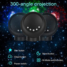 Load image into Gallery viewer, LitEnergy LED Sky Projector Light, Galaxy Lighting, Nebula Star Night Lamp with Base and Remote Control for Gaming Room, Home Theater, Bedroom , or Mood Ambiance (Black)