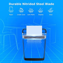 Load image into Gallery viewer, BONSEN Shredder for Home Office, 8-Sheet Crosscut Credit Card Shredder, Small Paper Shredder for Home Use with 4 Gallons Wastebasket, High Security Level P-4, ETL Certification (S3101)