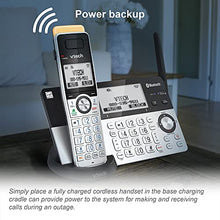 Load image into Gallery viewer, VTech IS8151-5 Super Long Range 5 Handset DECT 6.0 Cordless Phone for Home with Answering Machine, 2300 ft Range, Call Blocking, Bluetooth, Headset Jack, Power Backup, Intercom, Expandable to 12 HS