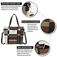 Load image into Gallery viewer, 2E-youth Designer Purses and Handbags For Women Satchel Shoulder Bag Tote Bag For Work Clutch Purses (Brown)