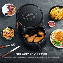 Load image into Gallery viewer, Dreo Air Fryer - 100℉ to 450℉, 4 Quart Hot Oven Cooker with 50 Recipes, 9 Cooking Functions on Easy Touch Screen, Preheat, Shake Reminder, 9-in-1 Digital Airfryer, Black, 4L (DR-KAF002)