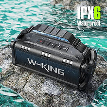 Load image into Gallery viewer, W-KING Bluetooth Speaker, 50W IPX6 Waterproof Loud Speakers Bluetooth Wireless, Large Outdoor Portable Bluetooth Speakers with Subwoofer for Deep Bass/Bluetooth 5.0/Power Bank/40H Play/TF/AUX/NFC/EQ