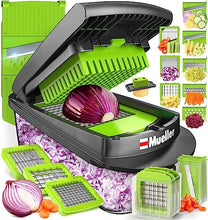 Load image into Gallery viewer, Mueller Pro-Series 10-in-1, 8 Blade Vegetable Chopper, Onion Mincer, Cutter, Dicer, Egg Slicer with Container