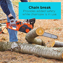 Load image into Gallery viewer, BLACK+DECKER Electric Chainsaw, 18-Inch, 15-Amp, Corded (CS1518)
