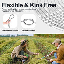Load image into Gallery viewer, SPECILITE 50ft 304 Stainless Steel Metal Garden Hose, Heavy Duty Water Hoses with 2 Nozzles for Yard, Outdoor - Flexible, Never Kink & Tangle, Puncture Resistant