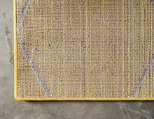 Load image into Gallery viewer, Unique Loom Trellis Frieze Collection Area Rug-Modern Morroccan Inspired Geometric Lattice Design, 6 x 9 ft, Yellow/Ivory