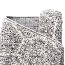 Load image into Gallery viewer, Unique Loom Trellis Frieze Collection Area Rug-Modern Morroccan Inspired Geometric Lattice Design, 6 x 9 ft, Light Gray/Ivory