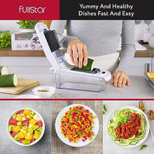 Load image into Gallery viewer, Fullstar Vegetable Chopper - Spiralizer Vegetable Slicer - Onion Chopper with Container - Pro Food Chopper - Slicer Dicer Cutter - (4 in 1, White)